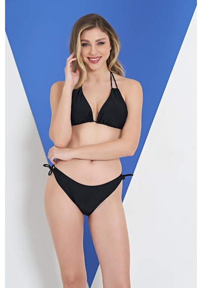Ruko Maio 2318-4 Kadın Üçgen Boyundan Bağlamalı İpli Bikini 001