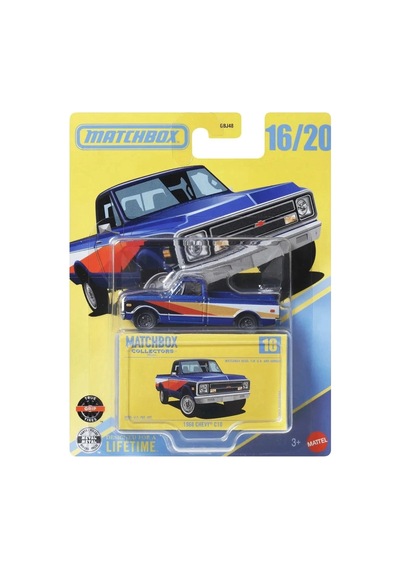 Matchbox 1968 Chevy C10 Collectors 16/20 Mavi Metal Diecast Pickup