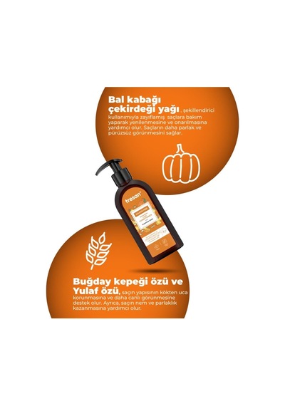 Bal Kabağı Çekirdeği Onarıcı Sülfatsız Bakım Saç Kremi 300 Ml