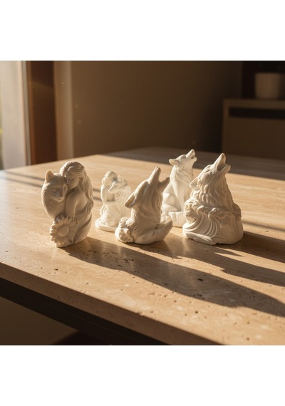 5'li Set Bozkurt Seti - Biblo - Figür - Premıum