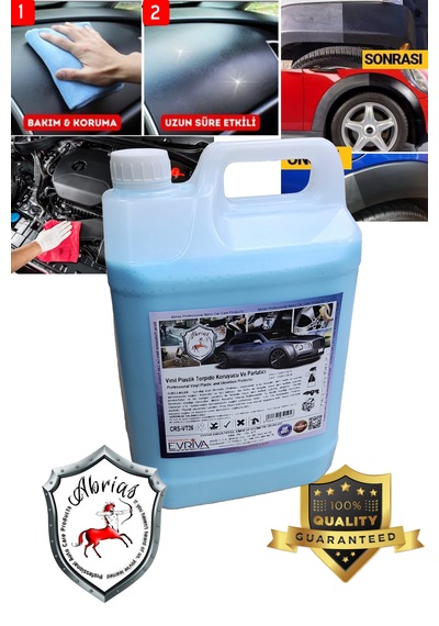 Vinil Plastik Aksam Torpido Motor Koruyucu Ve Parlatıcı Pro 5lt