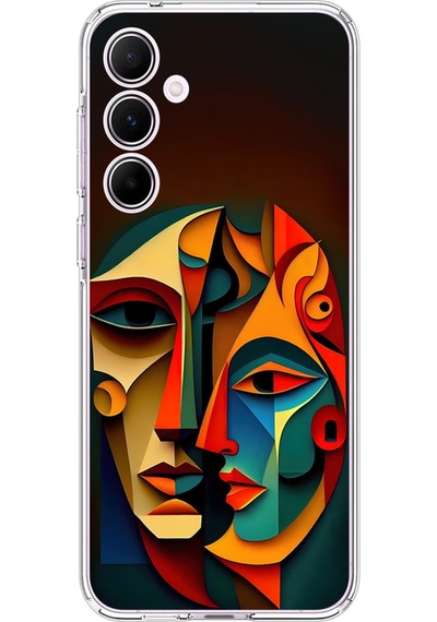 Samsung Galaxy A55 Uyumlu Şeffaf Kılıf Tablo 6 Tasarımlı