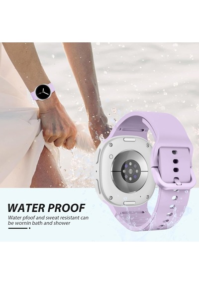 Samsung Galaxy Uyumlu Watch 8 40mm 44mm Classic 46mm Lansman 1-1 Kordon Spor Silikon Band