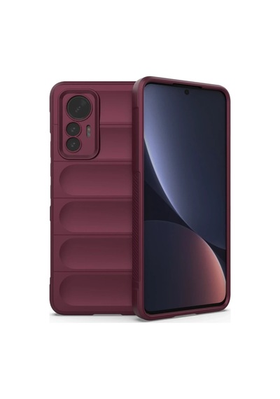 Xiaomi Mi 12 Lite Uyumlu Kılıf Optimum Silikon - Bordo