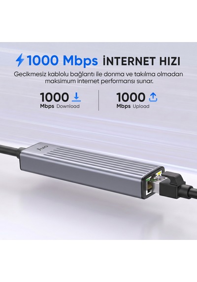 Juo Type-c 4 Portlu 1x Usb-a 1x Type-c Rj45 Gigabit Ethernet 100w Pd Şarj Girişi Çoklayıcı Dönüştürücü Hub