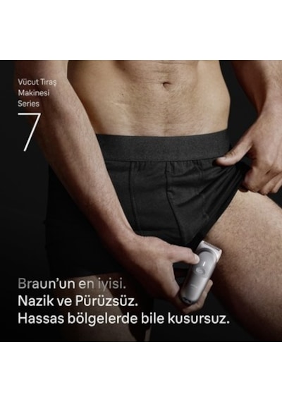 Kompakt Vücut Tıraş Makinesi, 6 Aksesuarla Birlikte