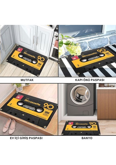 Kapı Önü Paspası - Modern Ve Şık Kapı Paspası Ev, Ofis Ve Dış Mekân Kullanımı İçin Sm Cassette 90 45x Diğer