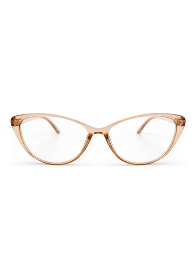 Azire Bej Çerçeve Optik Uyumlu Vintage Retro Gözlük Bronz