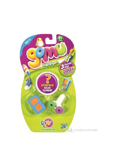Samatlı Oyuncak Üçlü Paket Gomu Silgi Diyarı Puzzle Silgi 3lü Pak