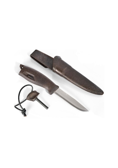 Morakniv Bushcraft Lmf Ateş Başlatıcılı Kamp Bıçak Koyu Kahverengi