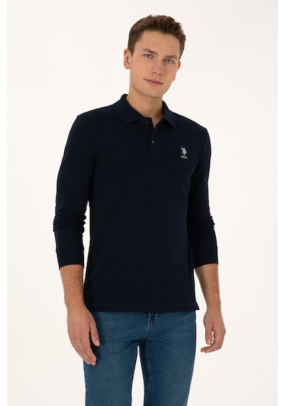 U.S. Polo Assn. Erkek Lacivert Basic Sweatshirt 50307687-VR033 U.S. Polo Assn. Erkek Lacivert Basic Sweatshirt 50307687-VR033