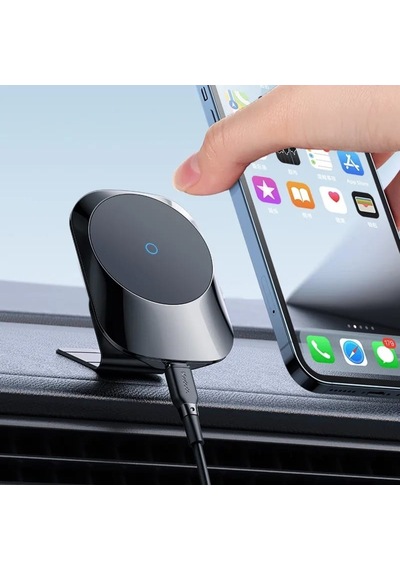 Mcdodo Ch-7071 Manyetik.Şarjlı 15W Araçiçi Telefon Tutucu-Siyah