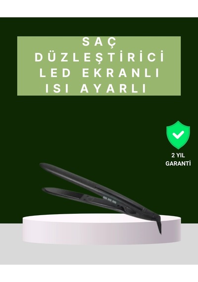 2025 Isı Ayarlı Titanyum Kaplama Seramik Plakalı Saç Düzleştirici Dijital Ekranlı A Kalite