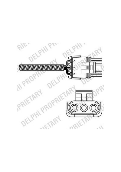 DELPHI ES10990-12B1 OKSİJEN SENSÖRÜ R21 CLIO I MEGANE I / ASTRA F