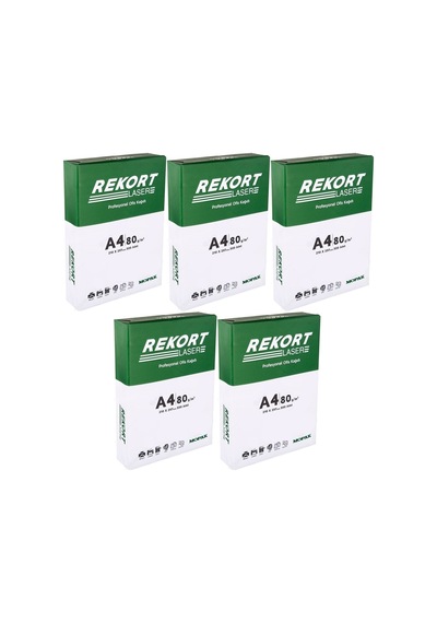 Mopak Rekort A4 80gr/m2 Fotokopi Kağıdı 2500 Adet 5pk 500