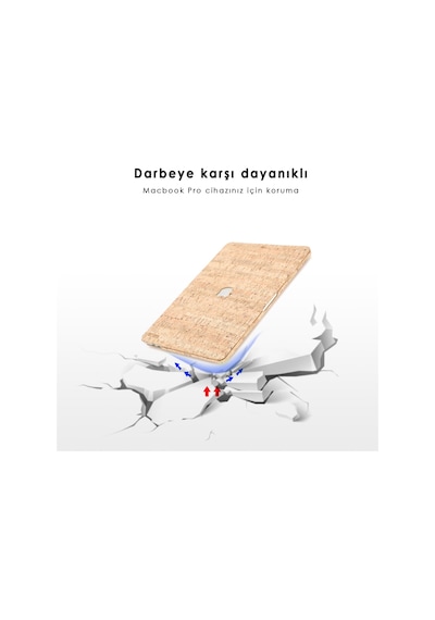 McStorey Apple Uyumlu MacBook Air ile Kılıf M1 HardCase A1932 A2179 A2337 Wood02