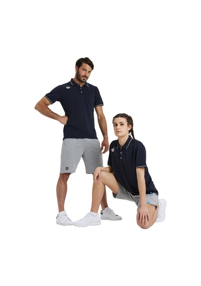 Arena Team Solid Cotton Unisex Mavi Günlük Stil Polo T-shirt 004901700 Navy Navy
