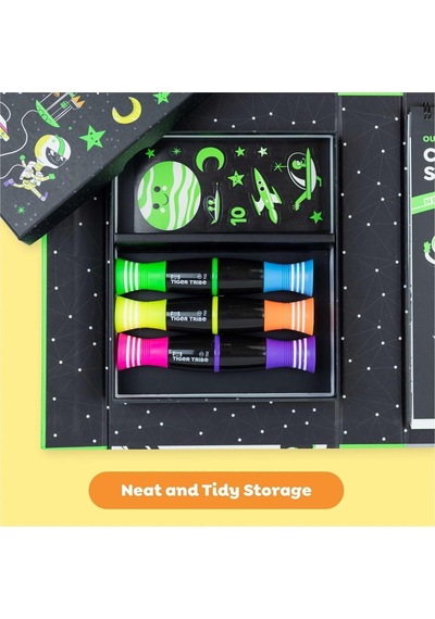 Tiger Tribe Neon Boyama Seti/outer Space - Neon Colouring Set