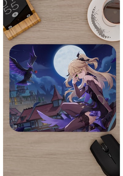 Fischl Genshin Impact Anime Gacha V1 - 22x18 Gaming Mouse Pad Fare Altlığı