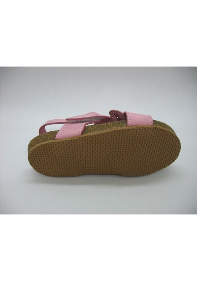 Toddler 256 Anatomik Deri Mantar Taban Çapraz Sandalet 21-25 Pembe