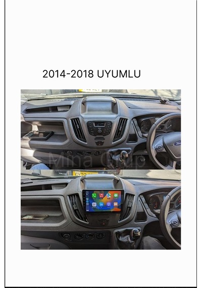 Snp Serisi Ford Transit Uyumlu 9" Multimedya Android Teyp 2014-2018 4-64 Gb + Kamera li 9"