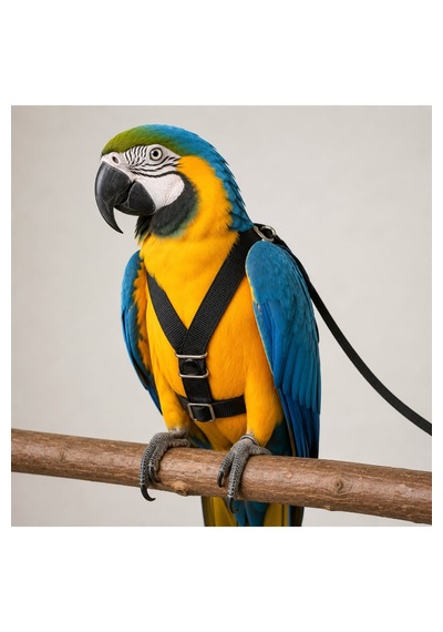 Macaw Ara Papağan Tasması - Eğitim Ve Uçuş Takımı