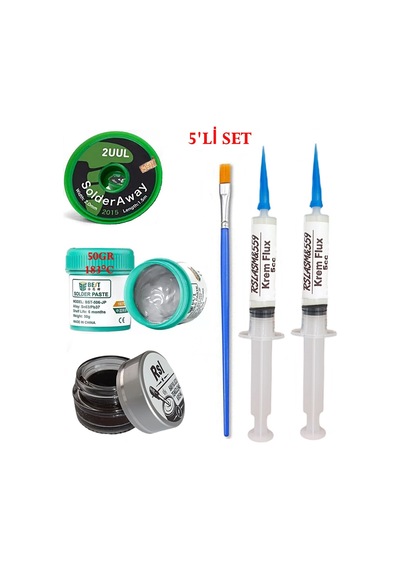 Best Krem Lehim 183 C 50gr Havya Uc Temizleyici Flux Lehim Toplama 2uul-2015 Lehim Emme Teli Fırça Seti07