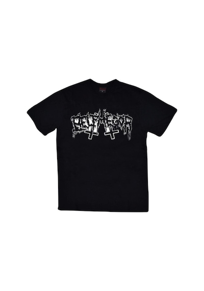 Stoned&Fame Erkek Siyah Belphegor Baskılı T-shirt SIYAH