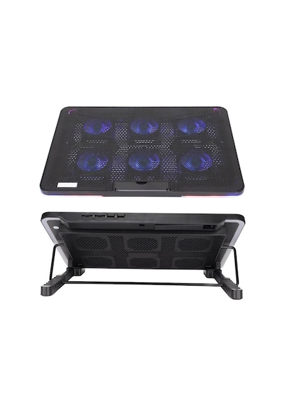 Coolcold F5 Oyuncu Notebook Soğutucu Stand 6 Fan Yükseklik Ayarlı