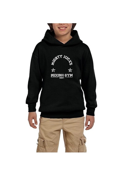 Zepplin Giyim Mighty Micks Siyah Çocuk Kapşonlu Sweatshirt Siyah