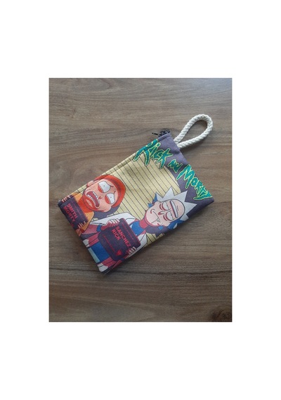 Owl Bag Rick And Morty Desenli Tasarım Cüzdan Kalemlik Çanta Düzenleyici Diğer