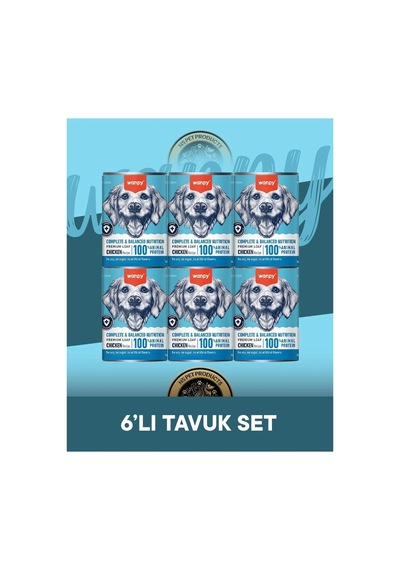 Wanpy Köpek Konserve Tavuklu 375 Gr X 6