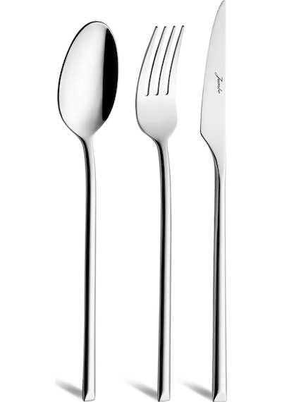 Jumbo 2006 18 Parça 6 Kişilik Yemek Çatal Kaşık Bıçak Takımı GÜmüş