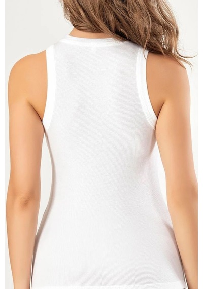 Erdem 2107 Weweus Viskon Karkorse Halter Yaka Atlet Ekru