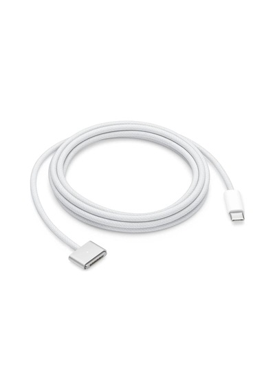 Schitec Usb-c Magsafe 3 Şarj Kablos Örgülü U 2 Metre Apple Uyumlu MacBook Air Pro Gümüş