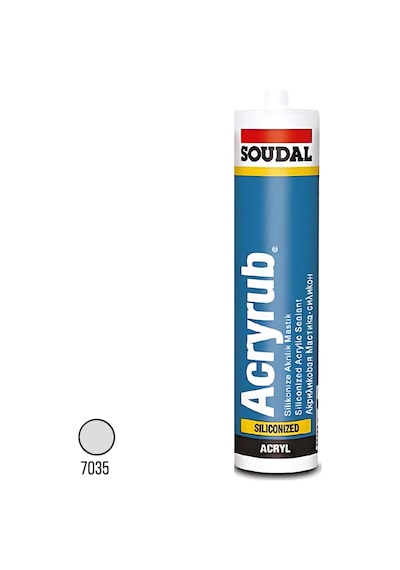 Soudal Acryrub Silikonize Mastik Gri 500 Gr 417563