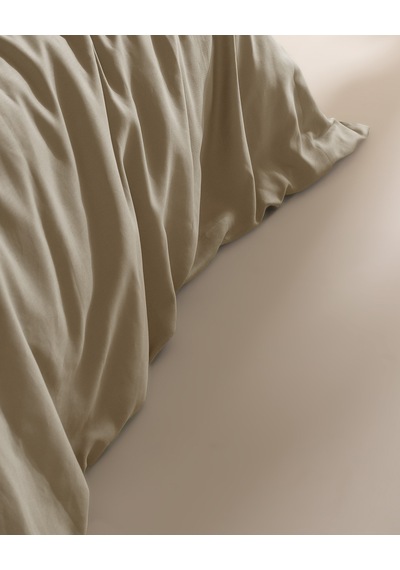 Madame Coco Crep King Size %100 Pamuk Düz Nevresim Takımı - Bej 8684427192092 Ekru