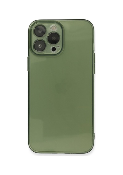 Apple iPhone Uyumlu  13 Pro Kılıf Fly Lens Silikon -  Yeşil