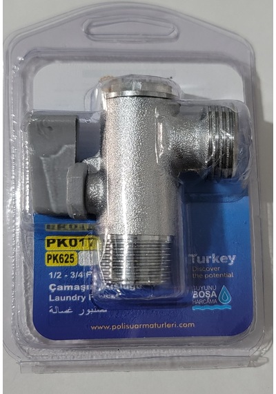 Polisu Filtreli Çamaşır Makine Musluğu Mini Pk017 Gri