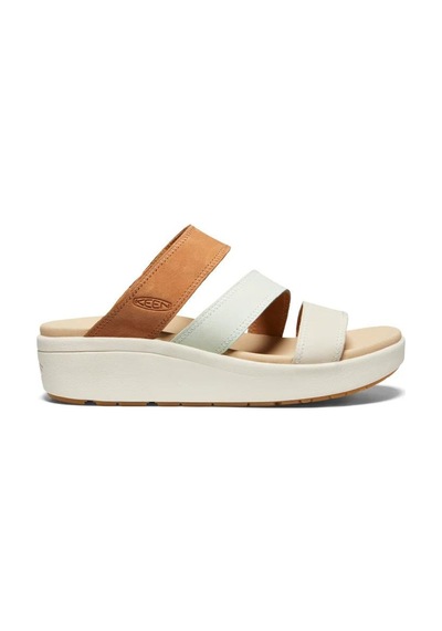 Keen 1027269 Ellecity Slide Natural Leather/clearly Aqua Kadın Terlik 001