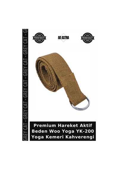 Premium Hareket Aktif Beden Woo Yoga Yk-200 Yoga Kemeri Kahverengi