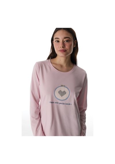 Penti Renkli Pretty Hearts Pantolon Pijama Takımı Çok Renkli