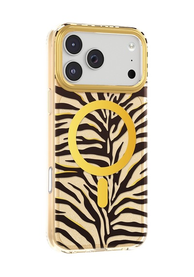 İphone 17 Pro Max Uyumlu Kılıf M-safe Şarj Özellikli Zore Paris Veyro Tpu Kapak Gold