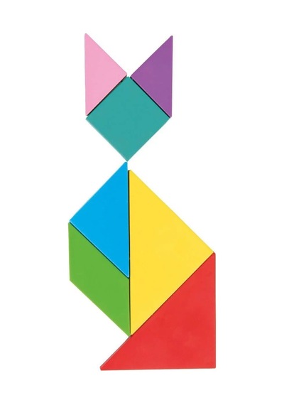 03 569 Ahşap Manyetik Tangram -pilsan Oyuncak - Grsy-890754 1 Adet