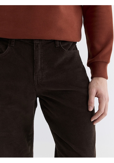Lcwaıkıkı Classic Kahverengi Standart Kalıp Kadife Erkek Chino Pantolon
