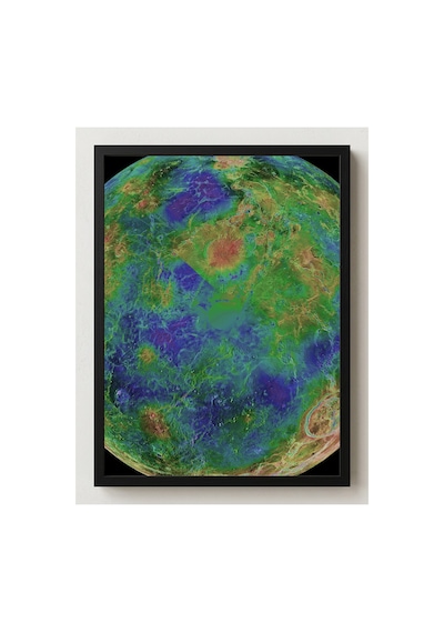 Nasa Venüs Güney Kutbu Yarımküre Görünümü Çerçevesiz Poster 21x30 Cm A4 Uzay Astronomi Galaksi