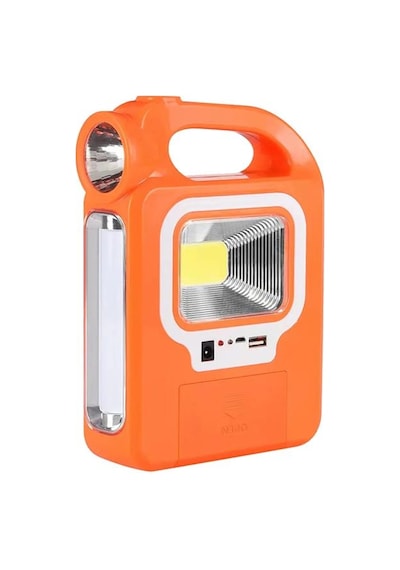 Hb-6399a Cob Ledli Solarlı 3 Kademeli Işıldak Fener Ampül Dahil Om-20