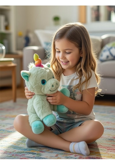 Rainbow Sparkle Gökkuşağı Boynuzlu Unicorn Peluş Oyuncak