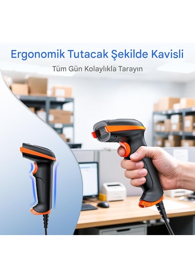 Tera 1d 2d Qr Barkod Okuyucu Darbeye Dayanıklı Su Geçirmez D5100y