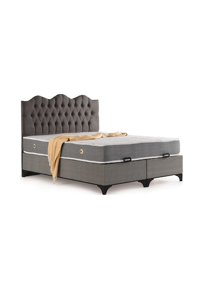 Azrayatakmobilya Çift Kişilik Comfort Yatak+Baza+Modelli Başlık